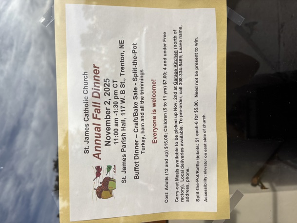St. James Catholic Church Annual Fall Dinner