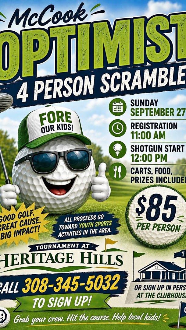 McCook Optimist 4 Person Scramble