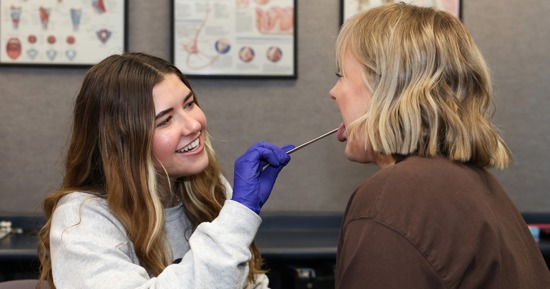 Enrollment in UNK’s speech-language pathology program has grown significantly in recent years, reflecting both rising workforce demand and the department’s expanding reach through on-campus and online pathways. (Photo by Erika Pritchard, UNK Communications)
