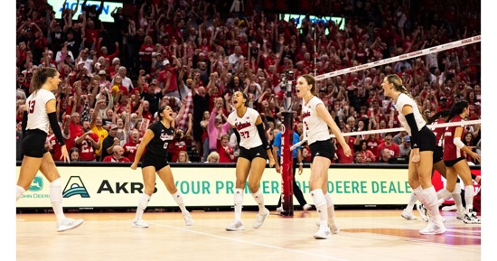 Huskers Move to No. 1 in AVCA Poll