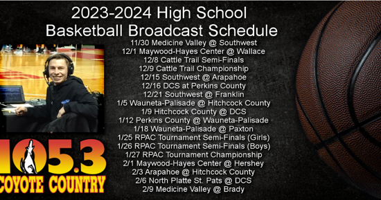 Area High School Basketball Broadcast Schedule 2023-2024