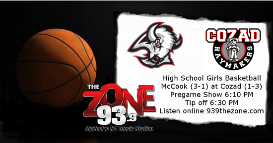 Listen Live - High School Girls Basketball McCook at Cozad
