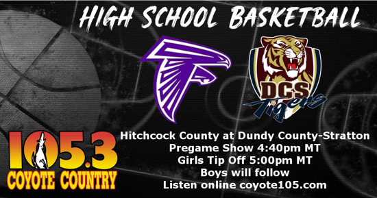 Listen Live - High School Basketball Hitchcock County at Dundy County-Stratton
