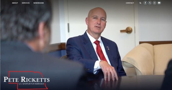 Ricketts Launches New U.S. Senate Website