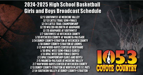 Area High School Basketball Broadcast Schedule 2024-2025