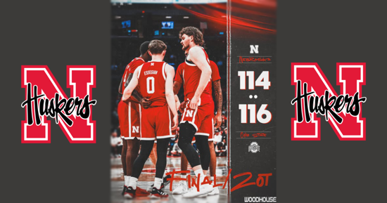 Husker Men Fall In 2OT At Ohio State
