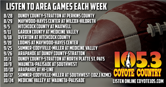 Area High School Football Returns to Coyote Country 105.3 FM