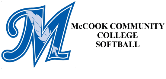 McCook Community College Logo on the left with the words McCook community college Softball on the right.