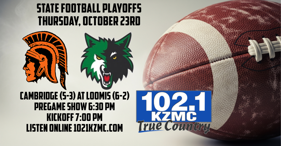 2025-10-23T18:30|Loomis Vs Cambridge|HS Football|KZMC