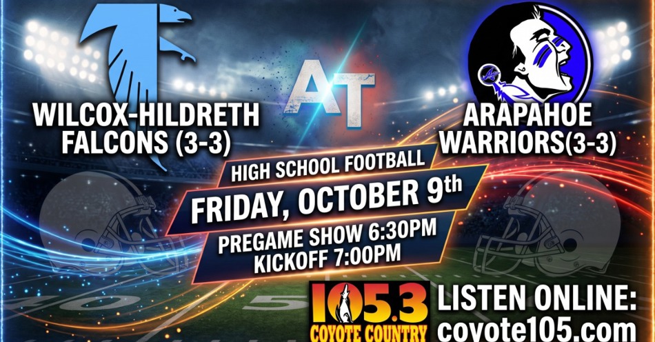 2026-10-09T18:30|Arapahoe Vs Wilcox-Hildreth|HS Football|KIOD