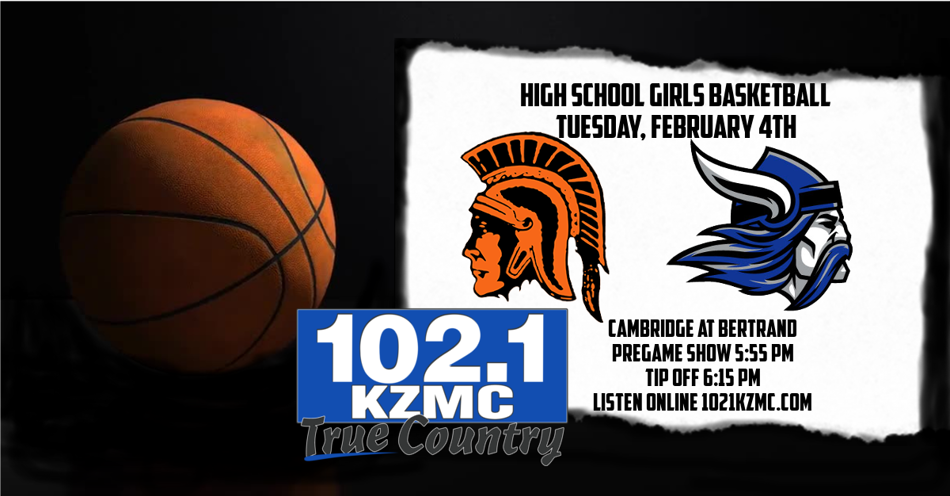 2025-02-04T17:55|Bertrand - Vikings Vs Cambridge - Trojans|HS Basketball - Girls|KZMC